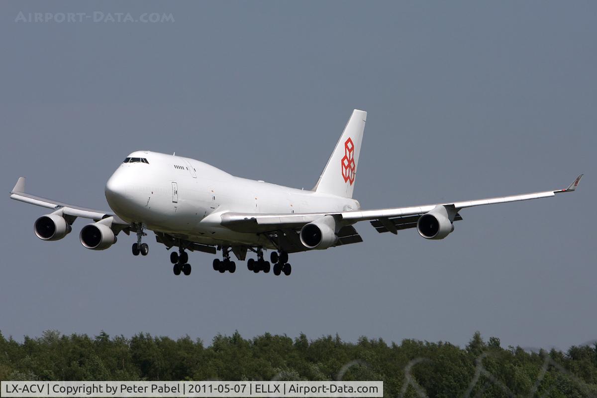 LX-ACV, 1989 Boeing 747-4B5/BCF C/N 24200, LUX