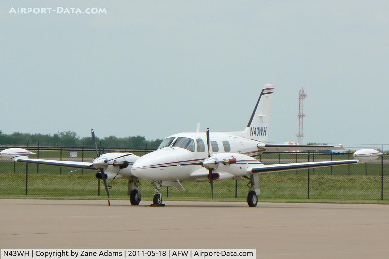 N43WH, 1982 Piper PA-31T-620 Cheyenne II C/N 31T-8120068, At Alliance Airport - Fort Worth, TX