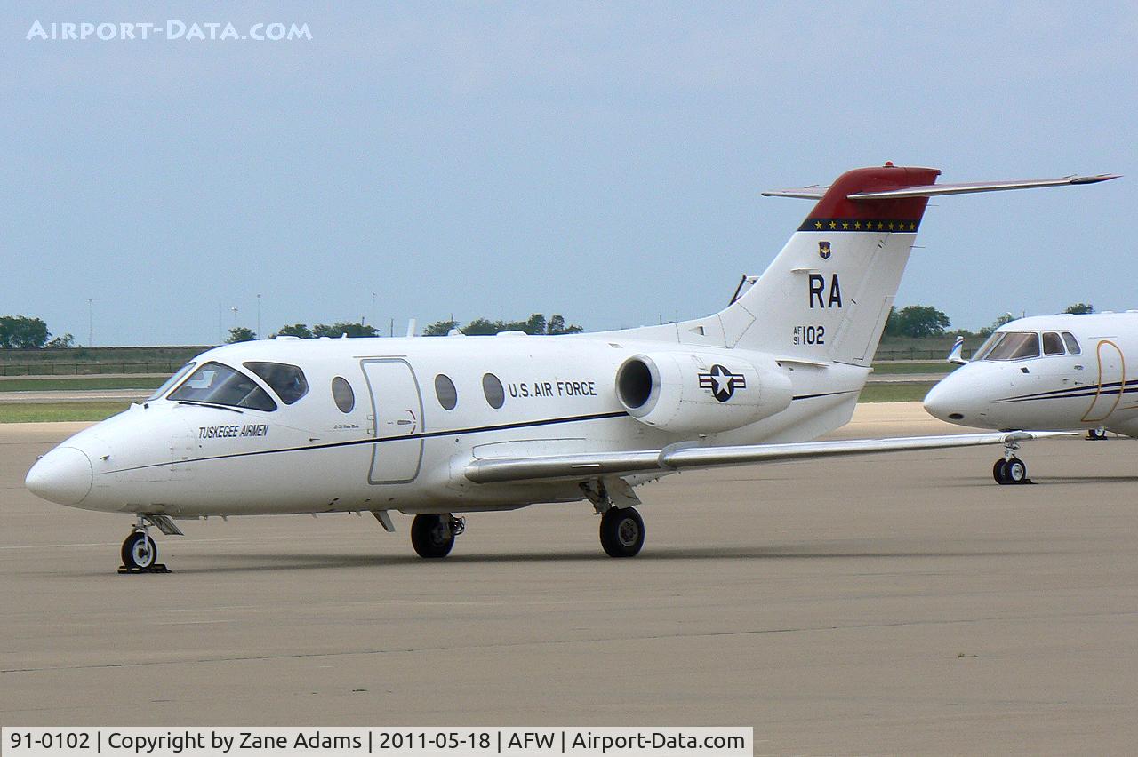 91-0102, 1991 Beechcraft T-1A Jayhawk C/N TT-43, At Alliance Airport - Fort Worth, TX