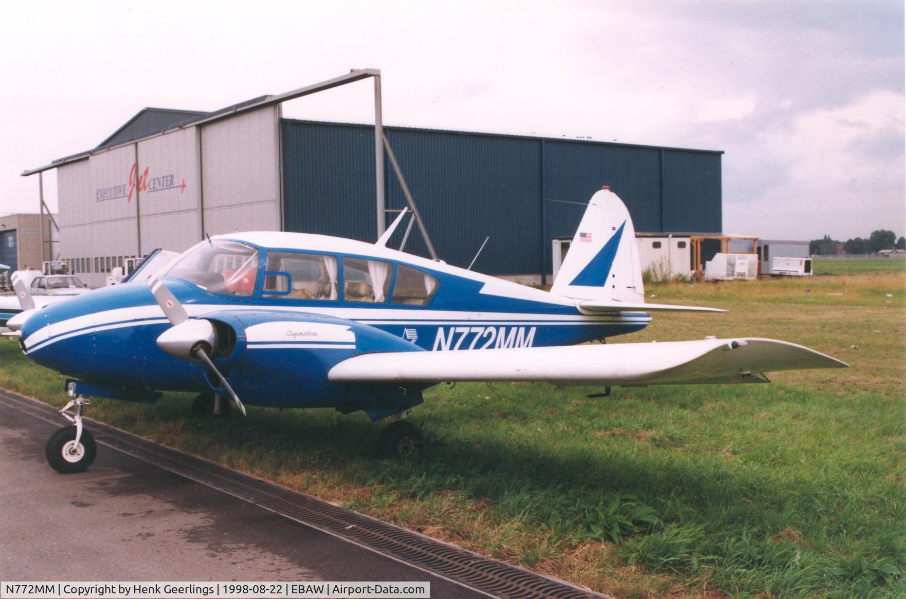 N772MM, 1961 Piper PA-23-160 Apache C/N 23-1989, Deurne Airport
