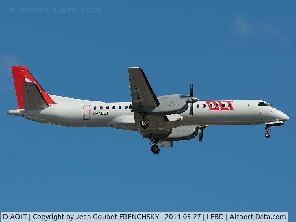 D-AOLT, 1996 Saab 2000 C/N 2000-037, landing 23