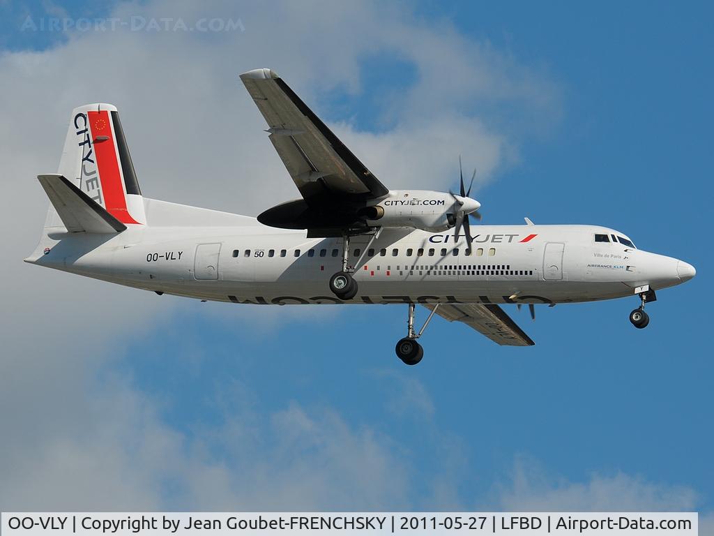 OO-VLY, 1990 Fokker 50 C/N 20181, VLM landing 23