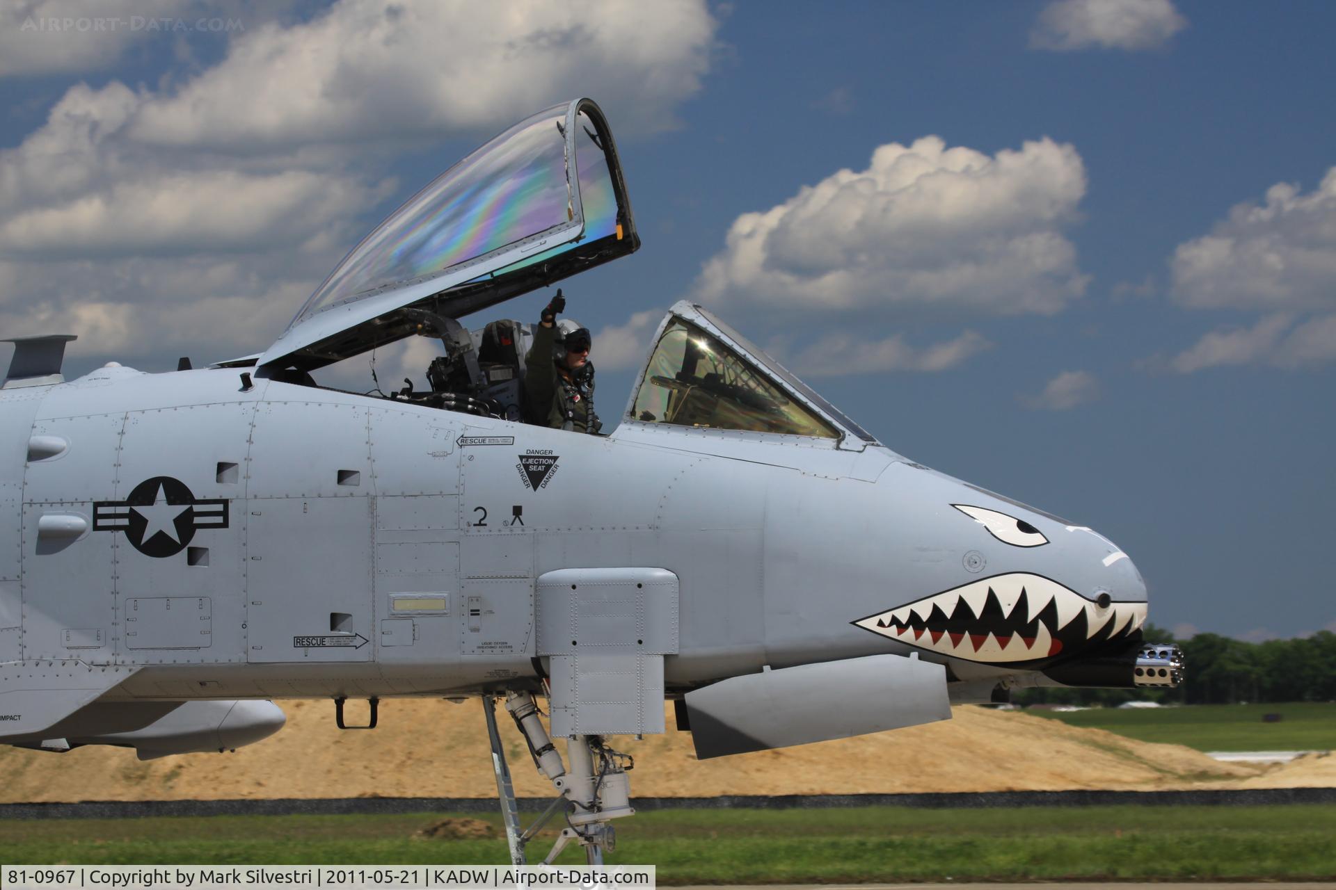 81-0967, 1981 Fairchild Republic A-10C Thunderbolt II C/N A10-0662, 2011 Joint Base Andrews Airshow