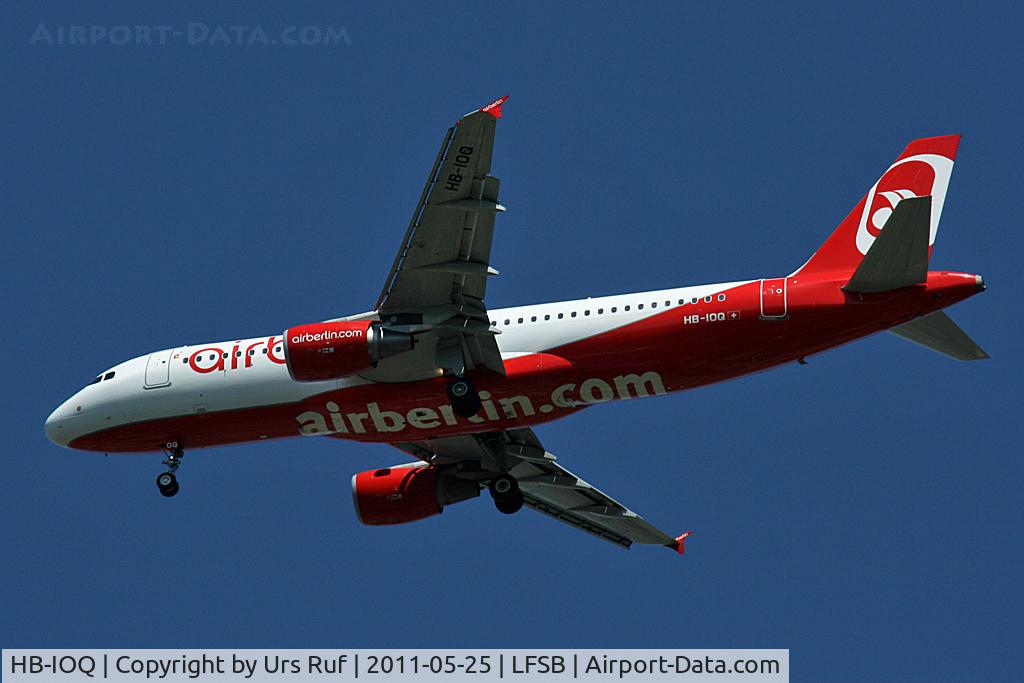 HB-IOQ, 2008 Airbus A320-214 C/N 3422, inbound from Teneriffa
