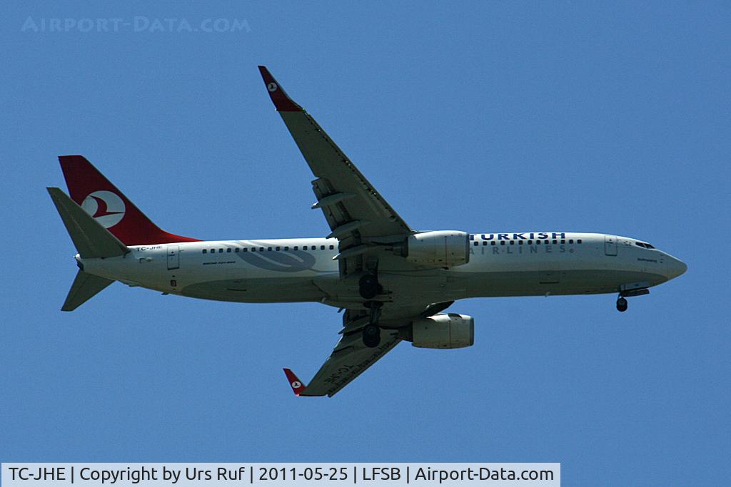 TC-JHE, 2008 Boeing 737-8F2 C/N 35744, Turkish inbound from Istanbul