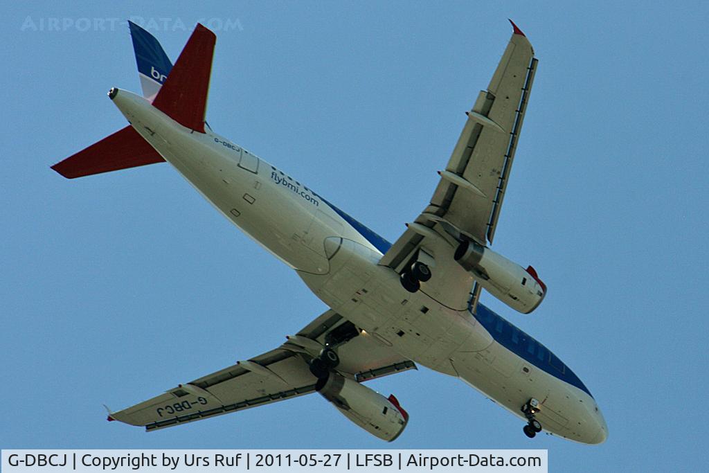 G-DBCJ, 2006 Airbus A319-131 C/N 2981, BMI on a visul approache inbound from Manchester