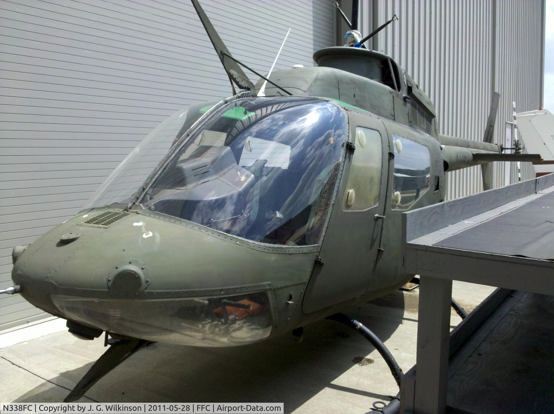 N338FC, 1970 Bell OH-58A Kiowa C/N 41035, Second of two like models owned by the Fayette County Sheriff's Office, Fayette County, GA.  This one is apparently used for parts in support of their one flying helicopter.