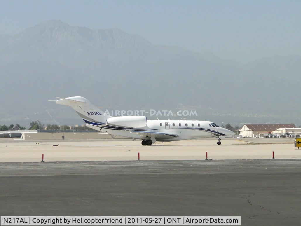 N217AL, 2003 Cessna 750 Citation X Citation X C/N 750-0217, Eastbound taxiway Sierra enroute to runway 26L