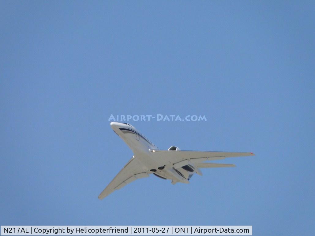 N217AL, 2003 Cessna 750 Citation X Citation X C/N 750-0217, Airbourne and climbing out