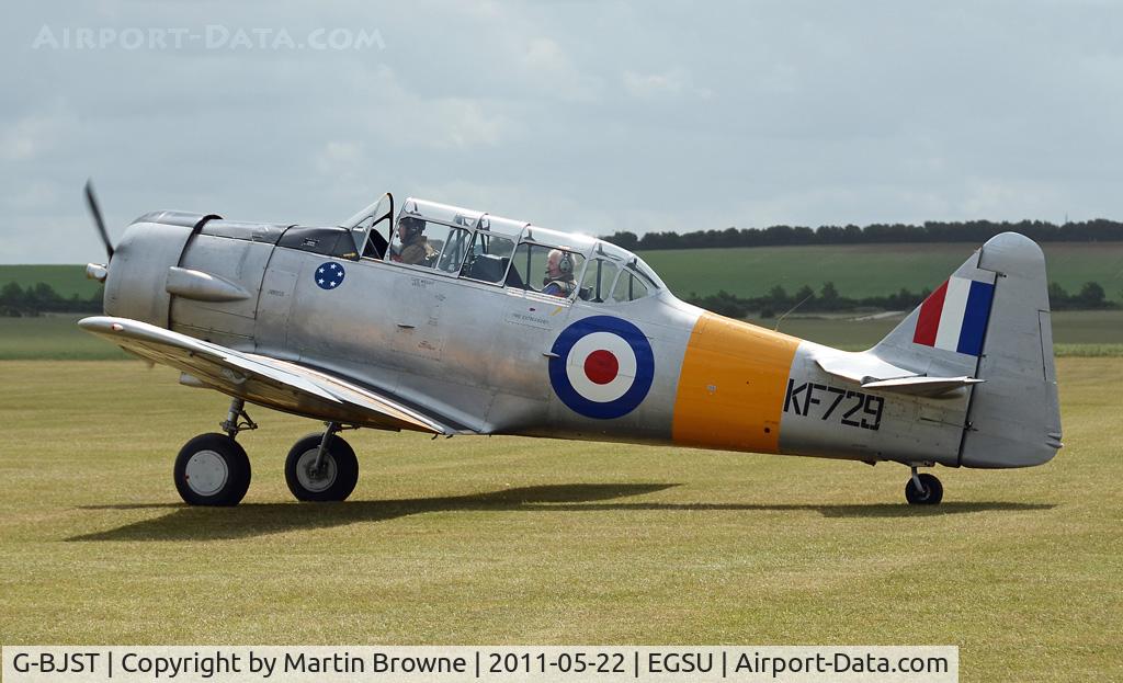 G-BJST, 1953 Canadian Car & Foundry T-6H Harvard Mk.4M C/N 14A-2429, SHOT AT DUXFORD SPRING SHOW