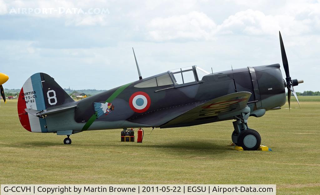 G-CCVH, 1939 Curtiss H-75A-1 C/N 12881, SHOT AT DUXFORD SPRING SHOW