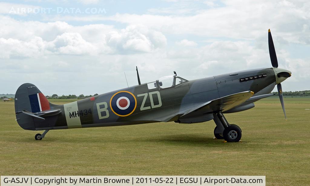 G-ASJV, 1943 Supermarine 361 Spitfire LF.IXb C/N CBAF.IX.552, SHOT AT DUXFORD SPRING SHOW