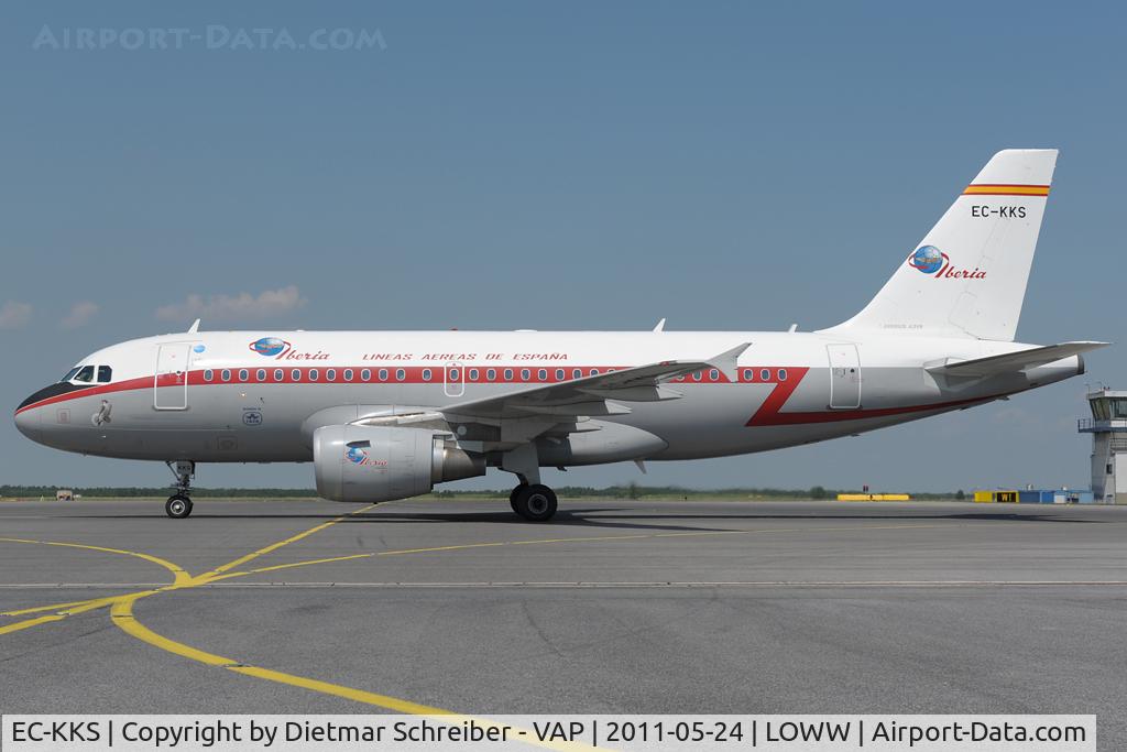 EC-KKS, 2007 Airbus A319-111 C/N 3320, Iberia Airbus 319