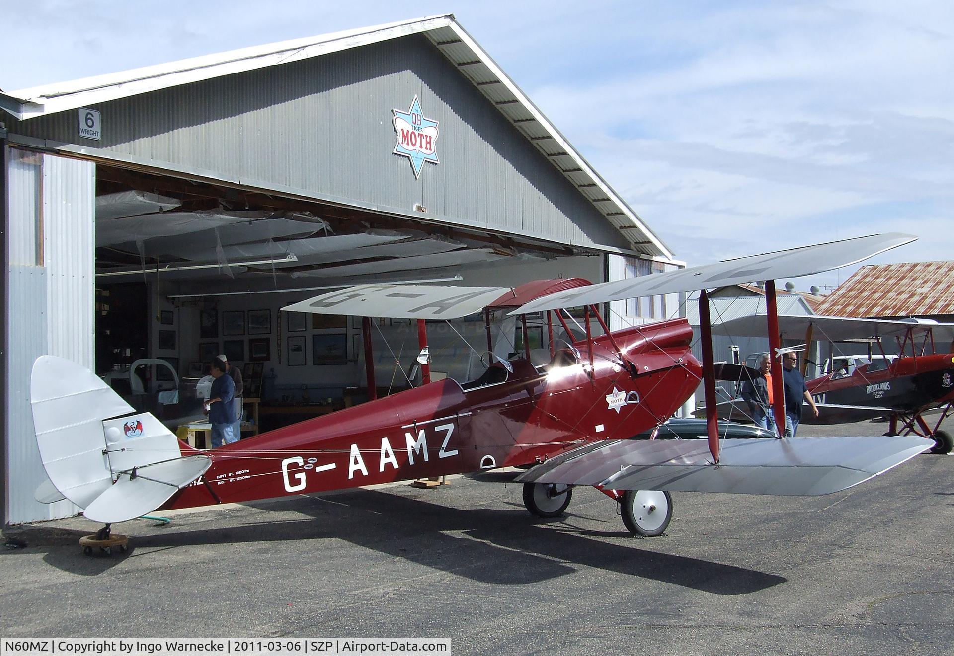 N60MZ, 1930 De Havilland DH-60G Gypsy Moth C/N 1293, De Havilland D.H.60G Gipsy Moth at Santa Paula airport during the Aviation Museum of Santa Paula open Sunday