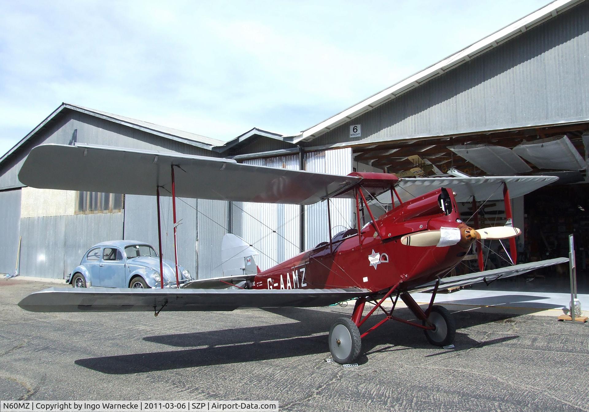 N60MZ, 1930 De Havilland DH-60G Gypsy Moth C/N 1293, De Havilland D.H.60G Gipsy Moth at Santa Paula airport during the Aviation Museum of Santa Paula open Sunday