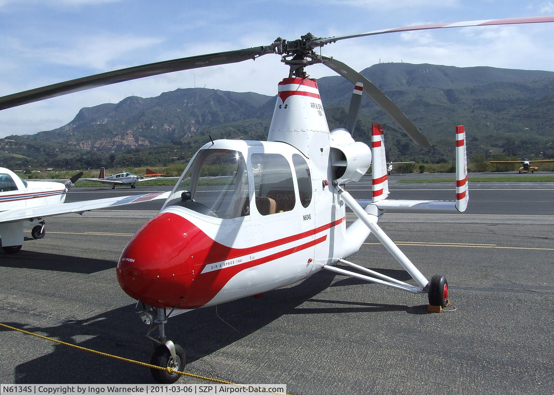 N6134S, 1965 Air & Space America Inc 18A C/N 18-41, Air & Space America 18A at Santa Paula airport during the Aviation Museum of Santa Paula open Sunday