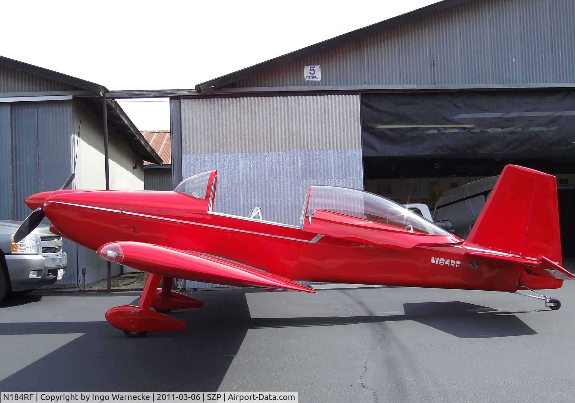 N184RF, 2003 Vans RV-8 C/N 80122, Vans (Findly) RV-8 at Santa Paula airport during the Aviation Museum of Santa Paula open Sunday