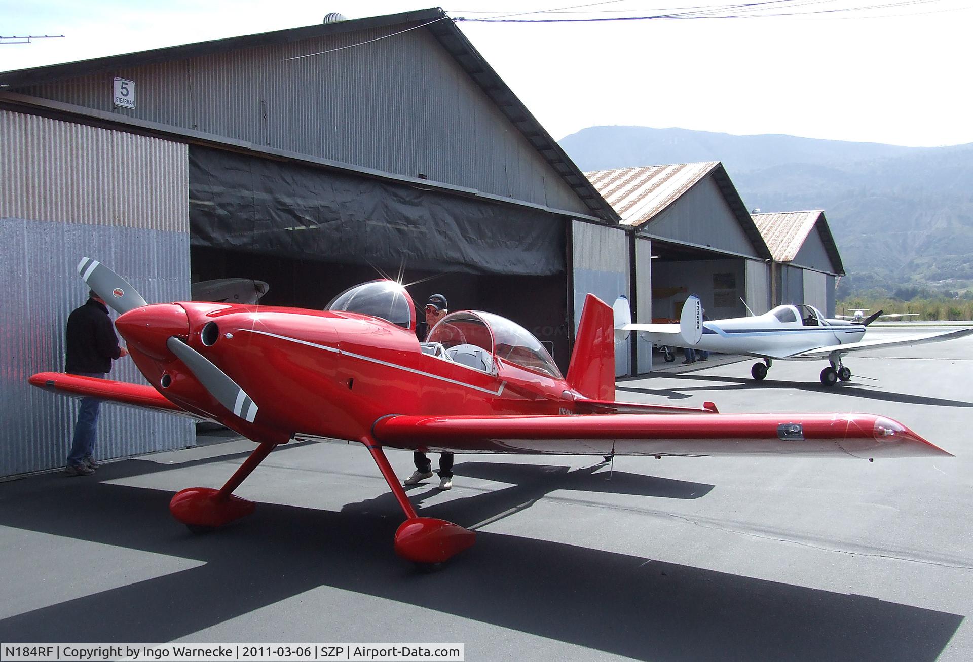 N184RF, 2003 Vans RV-8 C/N 80122, Vans (Findly) RV-8 at Santa Paula airport during the Aviation Museum of Santa Paula open Sunday