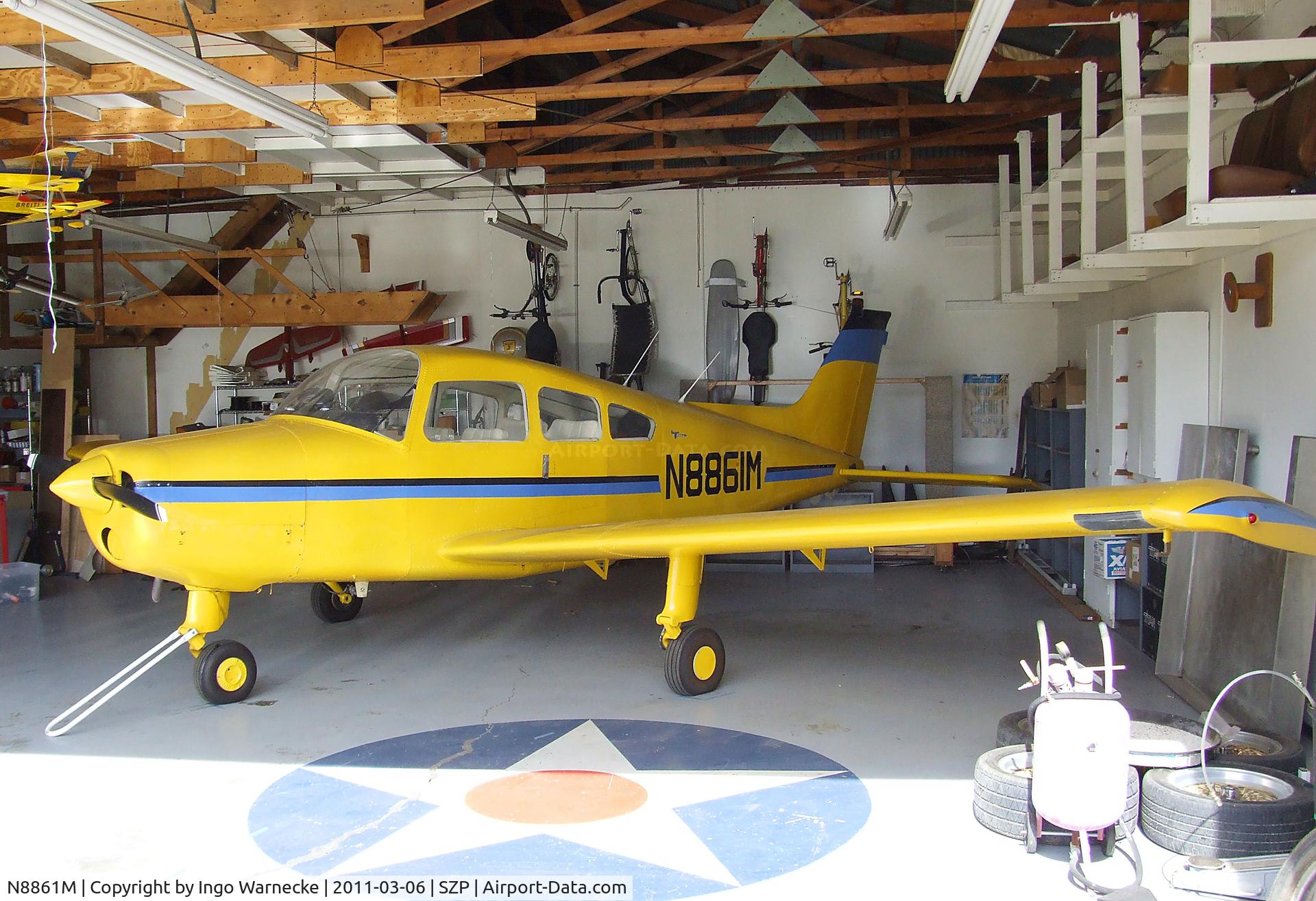 N8861M, 1964 Beech A23 C/N M-601, Beechcraft A23 Musketeer at Santa Paula airport during the Aviation Museum of Santa Paula open Sunday