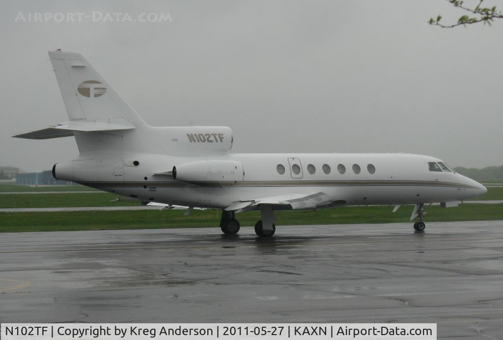 N102TF, 1982 Dassault Falcon 50 C/N 125, Dassault Falcon 50 taxiing to runway 13 for departure.