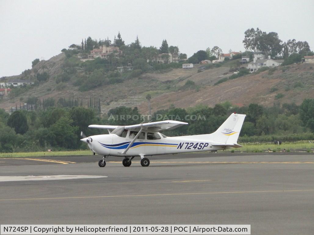 N724SP, 2000 Cessna 172S C/N 172S8658, Just landed on runway 26L and taxiing to transient parking