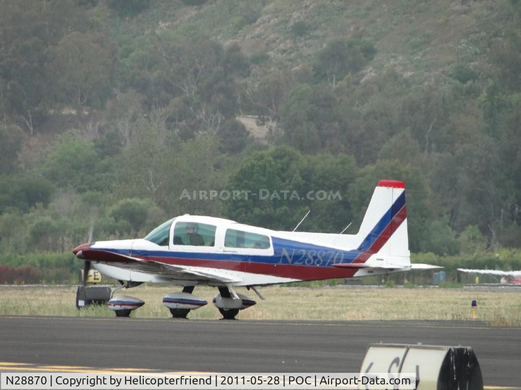 N28870, 1978 Grumman American AA-5B Tiger C/N AA5B0875, Just landed on runway 26L and taxiing to transient parking