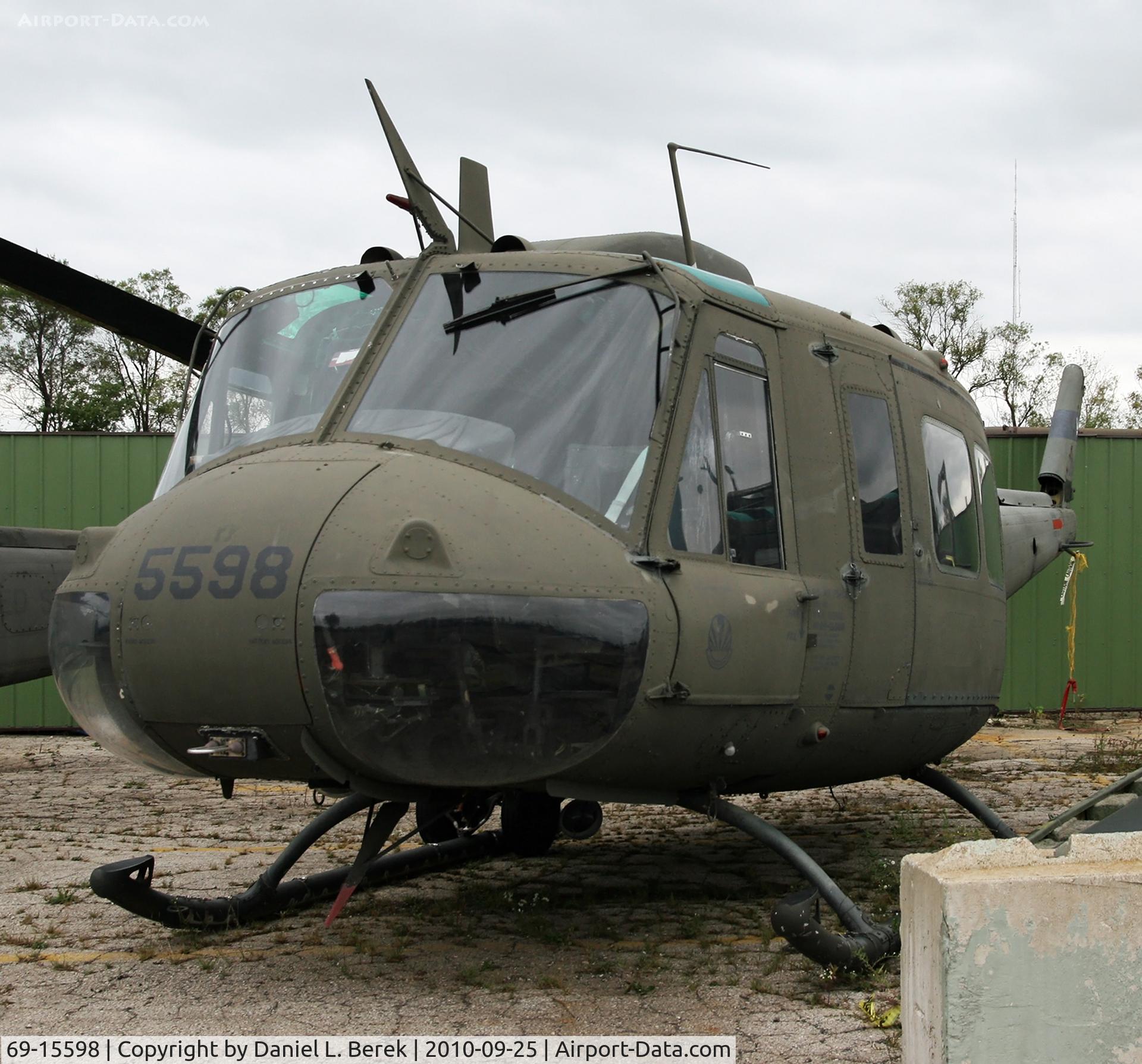 69-15598, 1969 Bell UH-1H Iroquois C/N 11886, Display at the Russell Military Museum