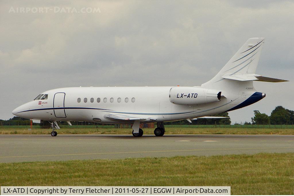 LX-ATD, 2008 Dassault Falcon 2000DX C/N 603, Dassault Falcon 2000DX, c/n: 603 at Luton