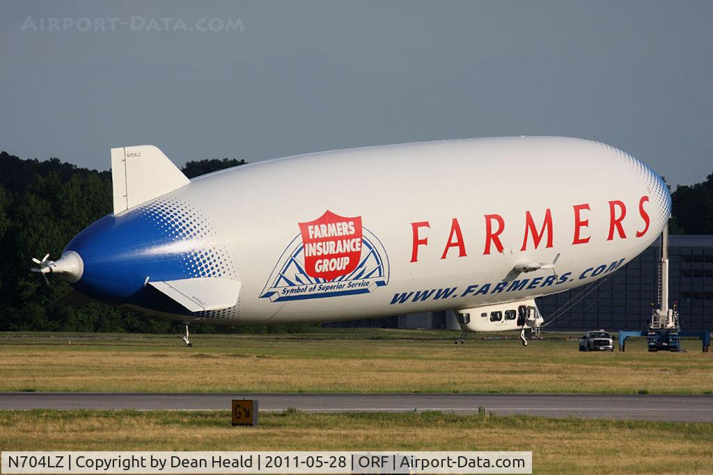 N704LZ, 2008 Zeppelin LZ N07-100 C/N 004, Airship Ventures Zeppelin NT N704LZ at Norfolk Int'l (KORF).