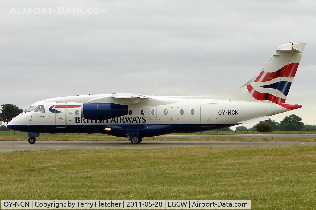 OY-NCN, 2001 Fairchild Dornier 328-310 328JET C/N 3193, Sun Air charter with 2001 Fairchild Dornier 328-310 JET, c/n: 3193 at Luton