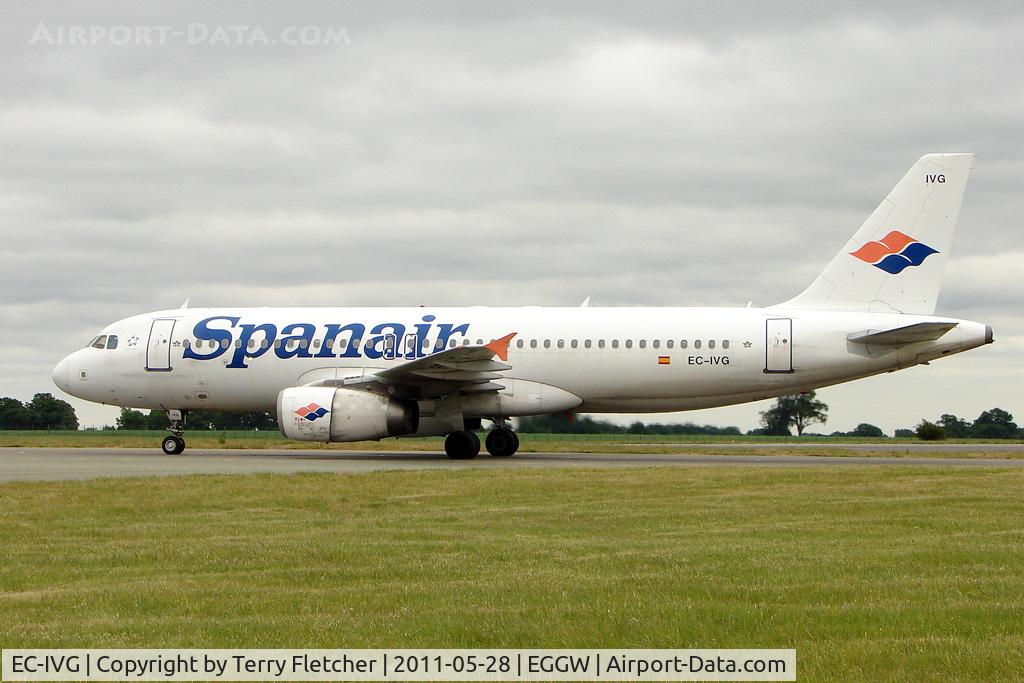 EC-IVG, 2004 Airbus A320-232 C/N 2168, Spanair's 2004 Airbus A320-232, c/n: 2168 at Luton