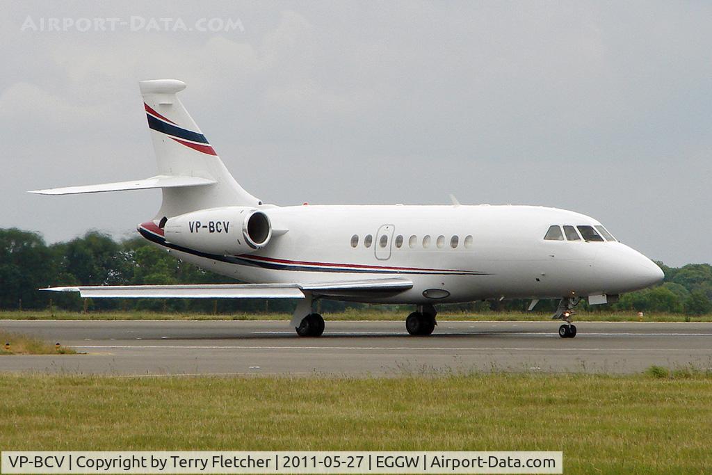 VP-BCV, 2002 Dassault Falcon 2000 C/N 187, 2002 Dassault Falcon 2000, c/n: 187 at Luton