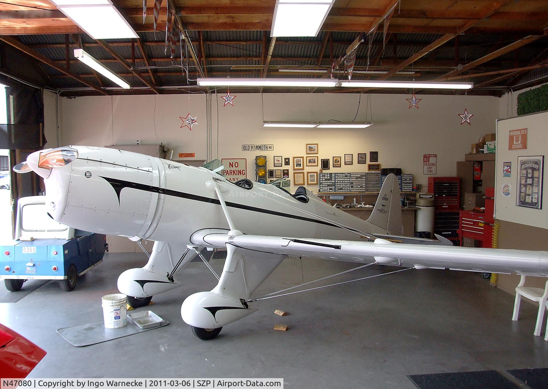 N47080, 1942 Ryan Aeronautical ST3KR C/N 1391, Ryan ST3 with Ranger 6 engine at Santa Paula airport during the Aviation Museum of Santa Paula open Sunday