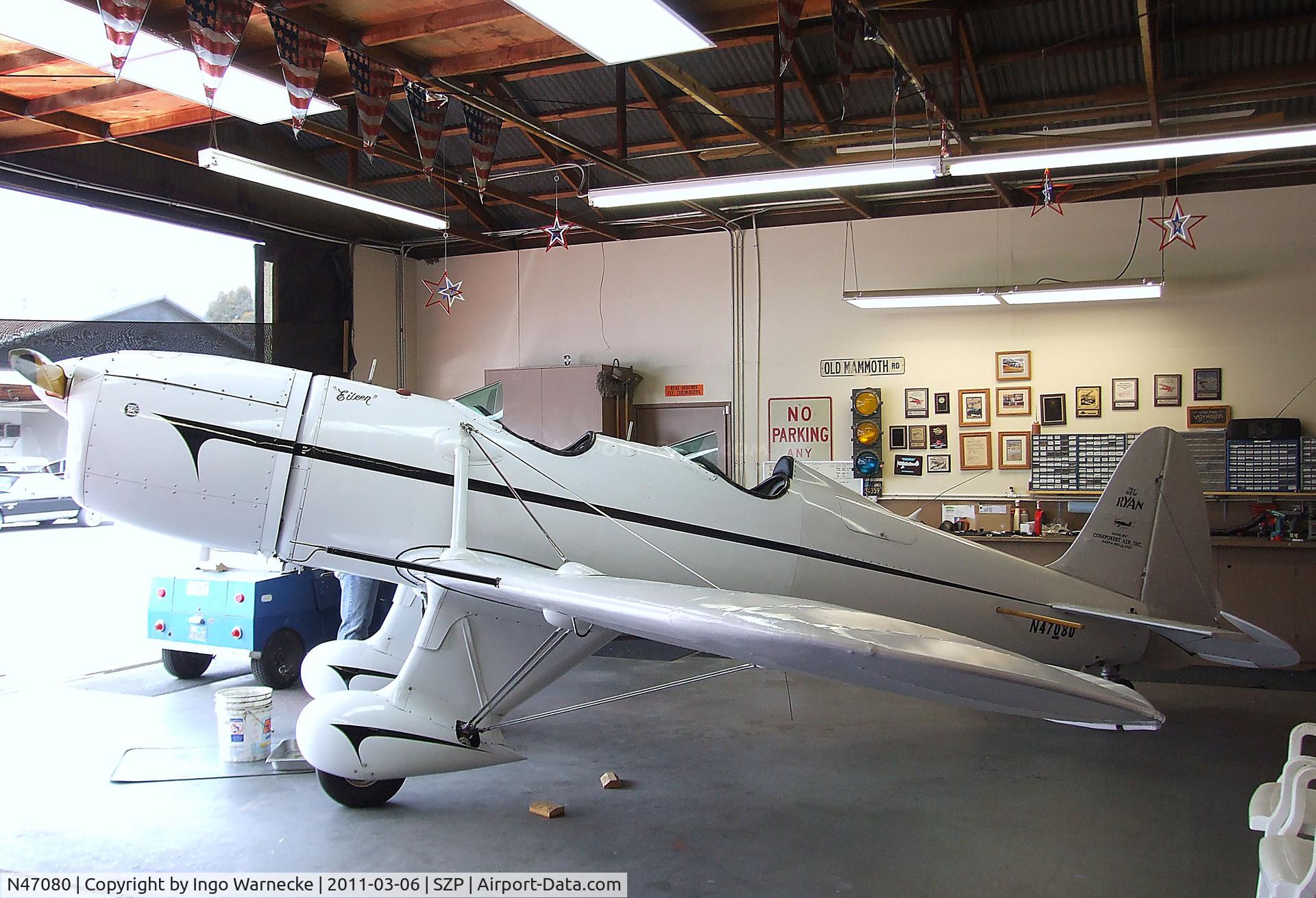 N47080, 1942 Ryan Aeronautical ST3KR C/N 1391, Ryan ST3 with Ranger 6 engine at Santa Paula airport during the Aviation Museum of Santa Paula open Sunday
