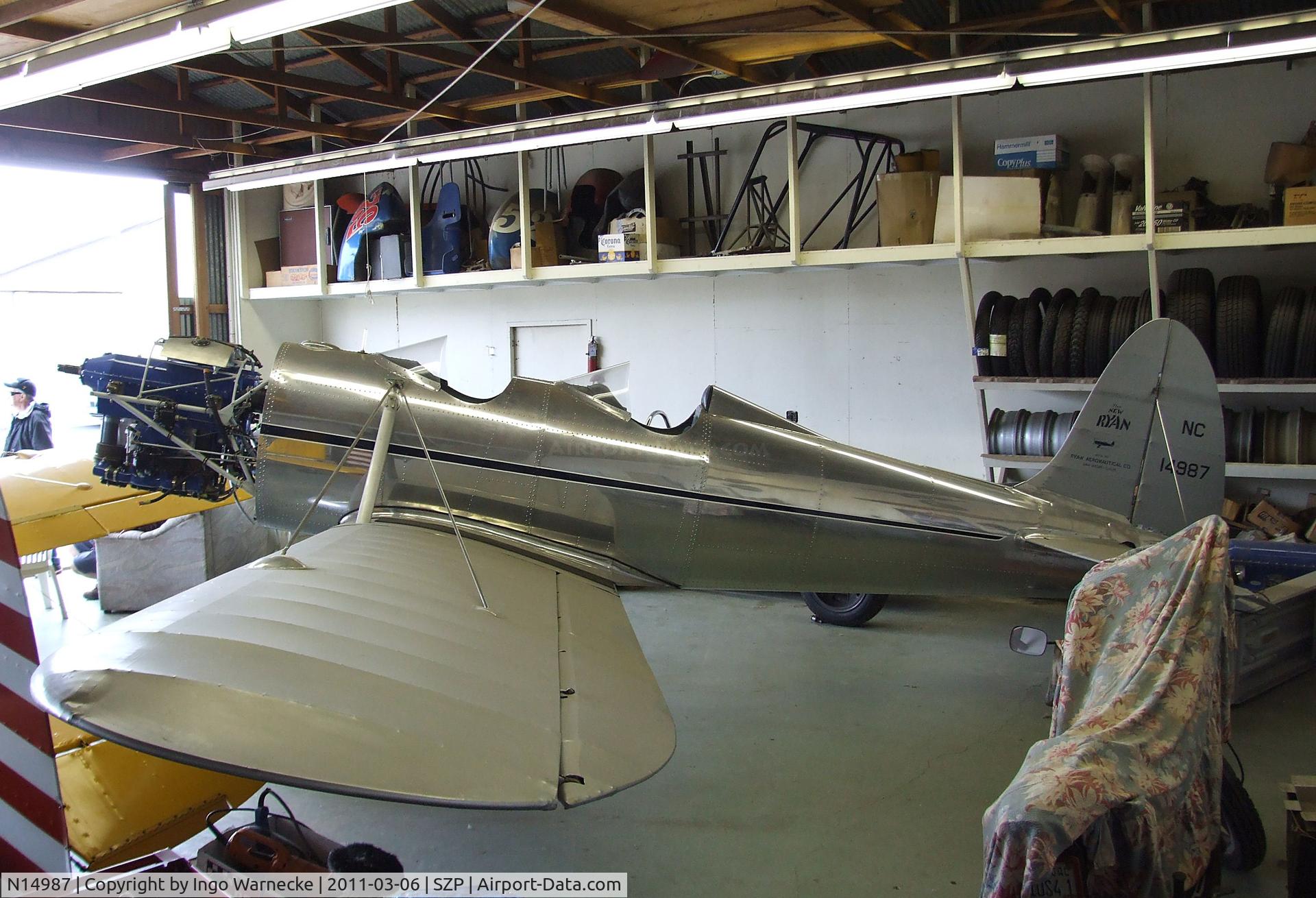 N14987, Ryan Aeronautical ST-A C/N 124, Ryan ST-A at Santa Paula airport during the Aviation Museum of Santa Paula open Sunday