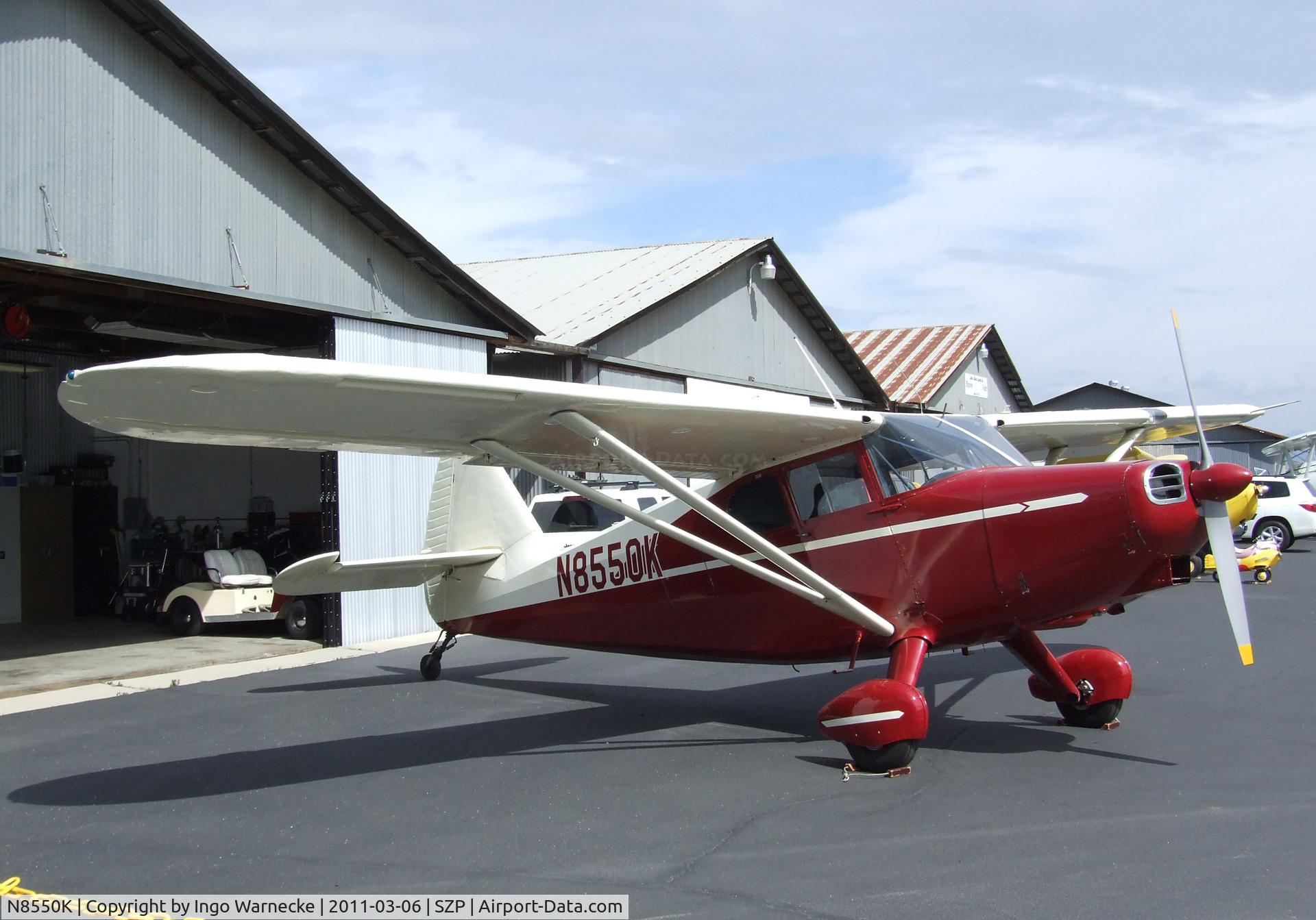 N8550K, 1947 Stinson 108-1 Voyager C/N 108-1550, Stinson 108-1 Voyager at Santa Paula airport during the Aviation Museum of Santa Paula open Sunday