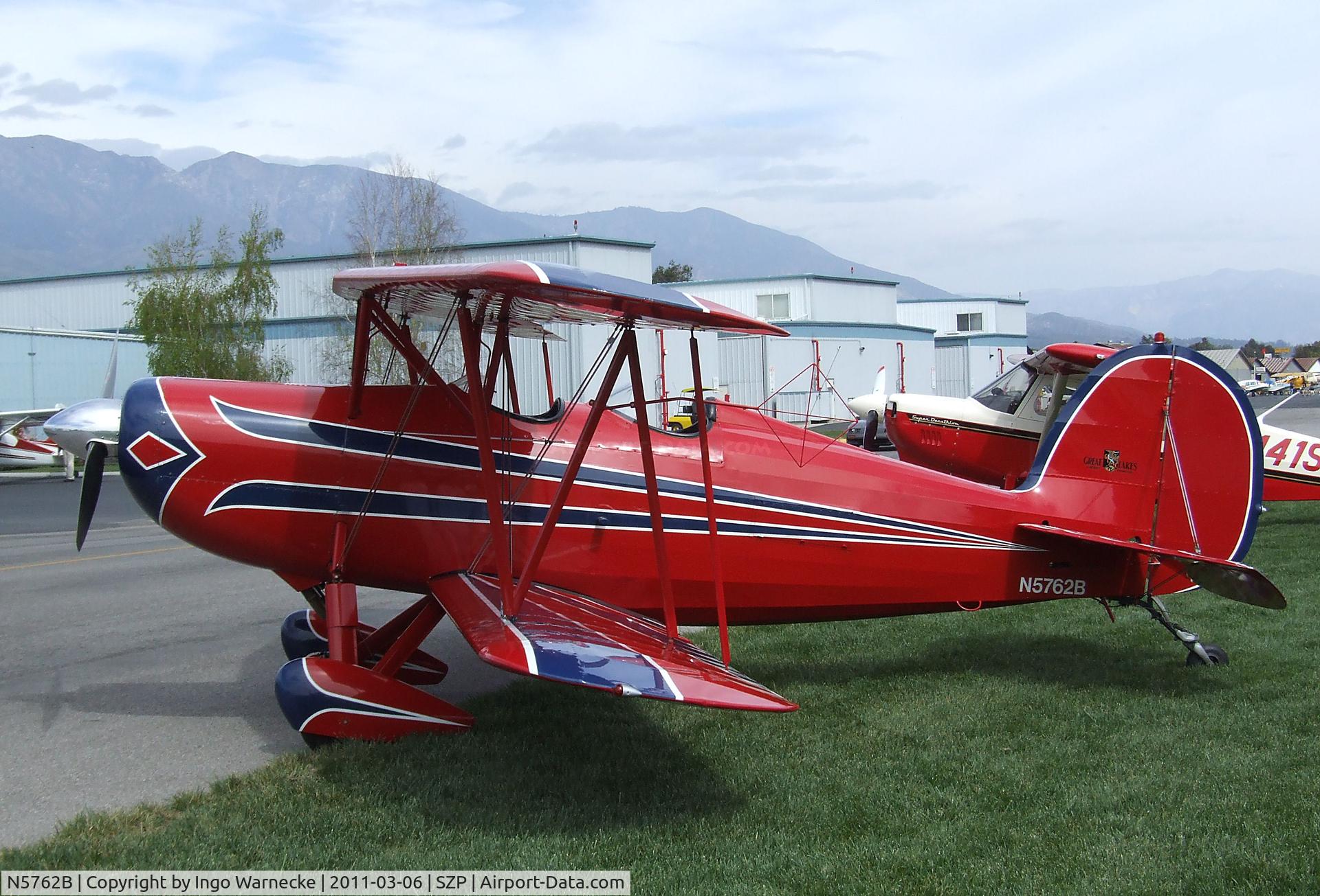 N5762B, 1980 Great Lakes 2T-1A-2 Sport Trainer C/N 0833, Great Lakes 2T-1A-2 at Santa Paula airport during the Aviation Museum of Santa Paula open Sunday