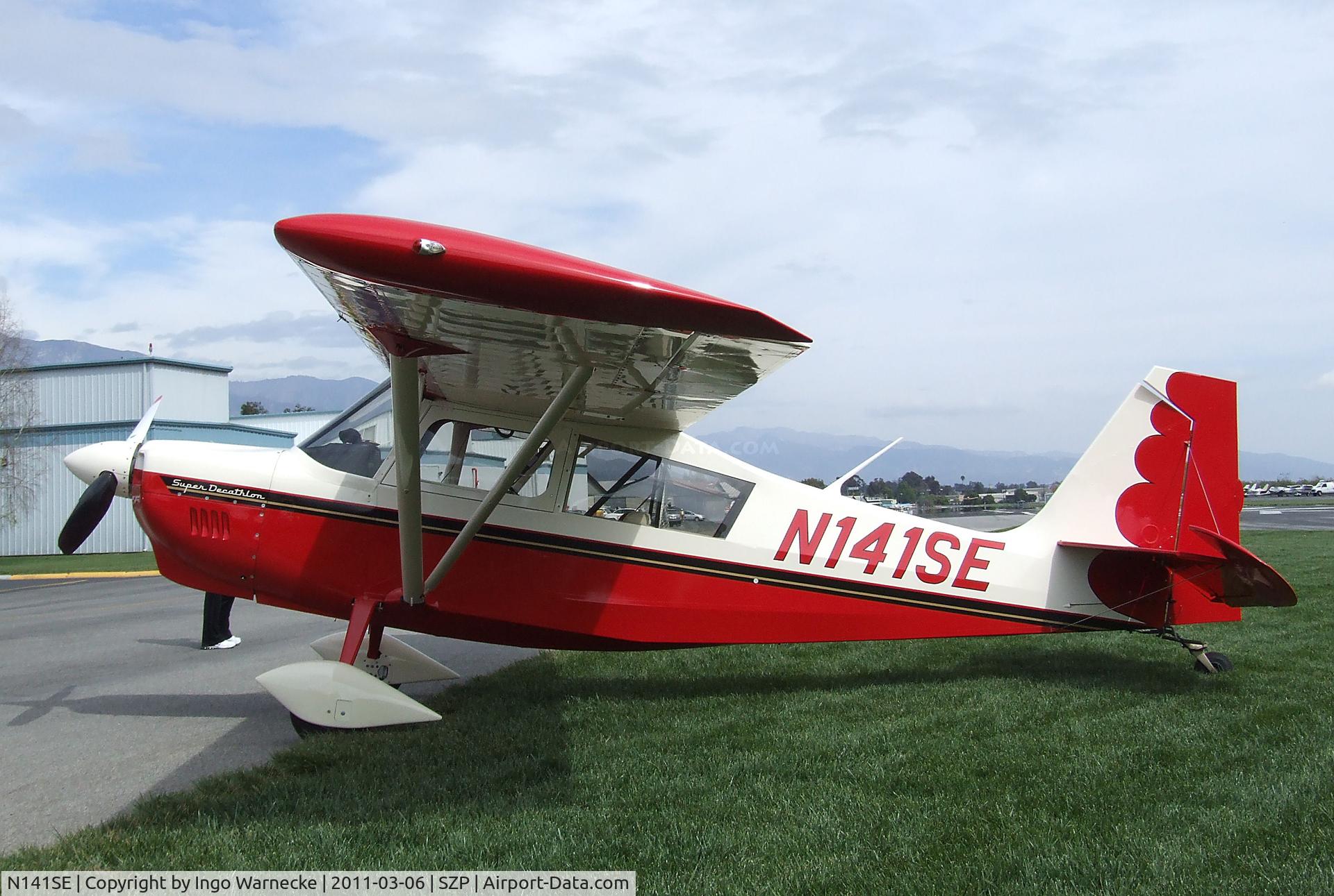 N141SE, 2006 American Champion 8KCAB Super Decathlon C/N 1024-2006, American Champion 8KCAB Super Decathlon at Santa Paula airport during the Aviation Museum of Santa Paula open Sunday