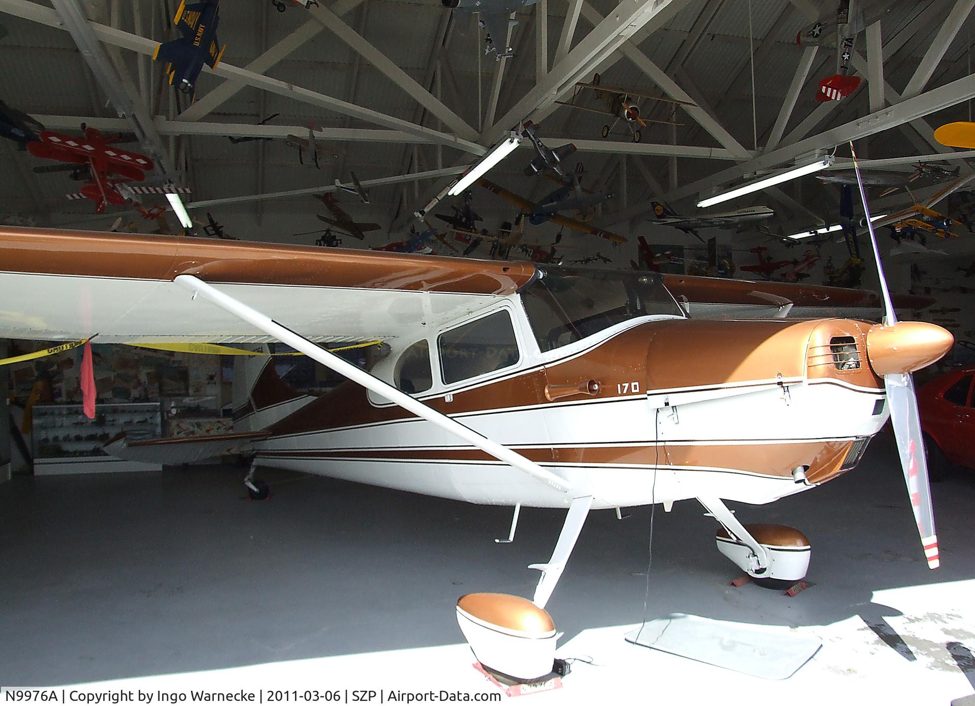 N9976A, 1950 Cessna 170A C/N 19336, Cessna 170 at Santa Paula airport during the Aviation Museum of Santa Paula open Sunday