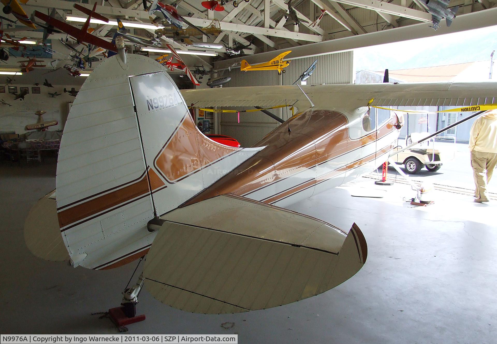 N9976A, 1950 Cessna 170A C/N 19336, Cessna 170 at Santa Paula airport during the Aviation Museum of Santa Paula open Sunday
