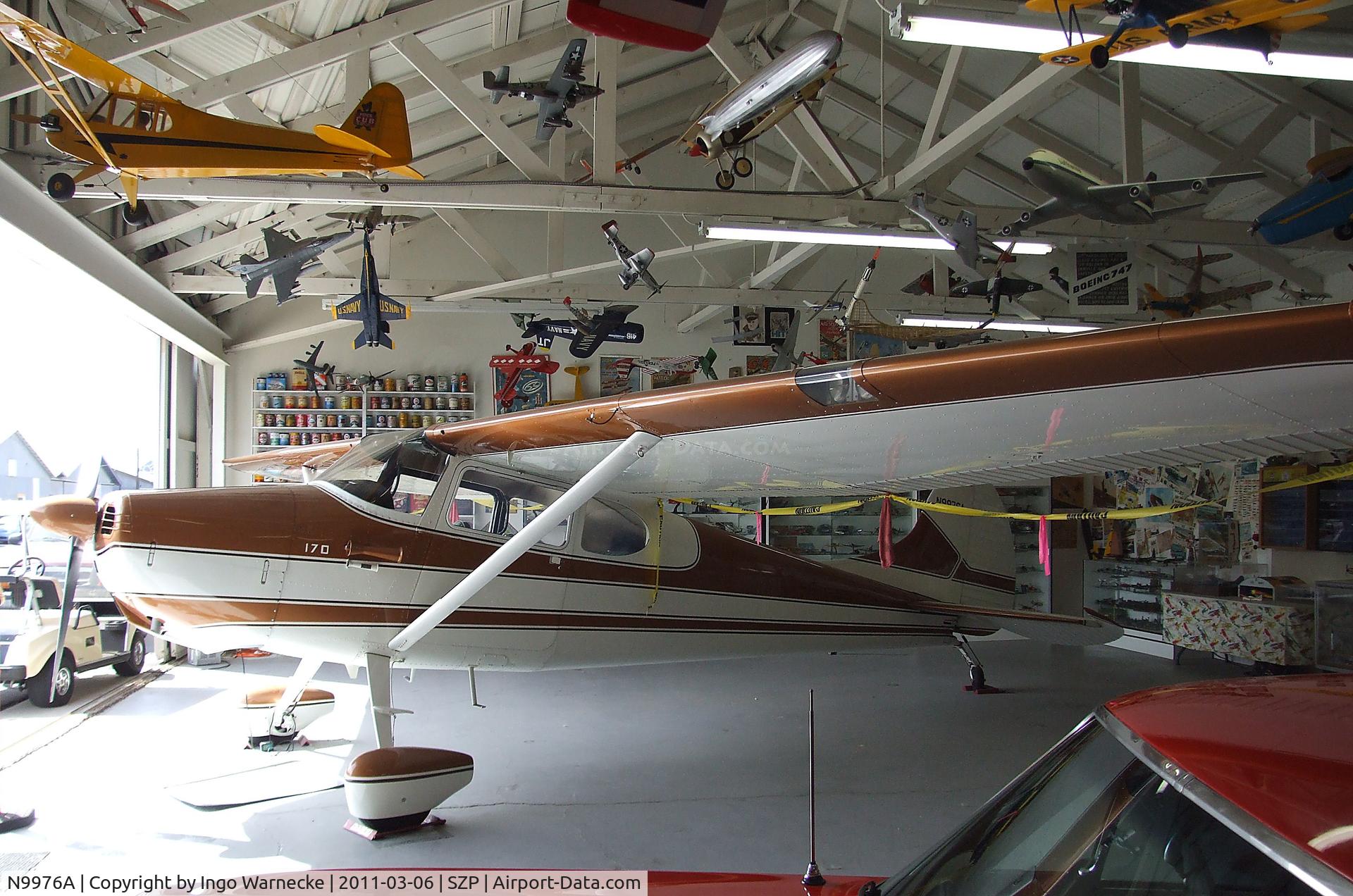N9976A, 1950 Cessna 170A C/N 19336, Cessna 170 at Santa Paula airport during the Aviation Museum of Santa Paula open Sunday