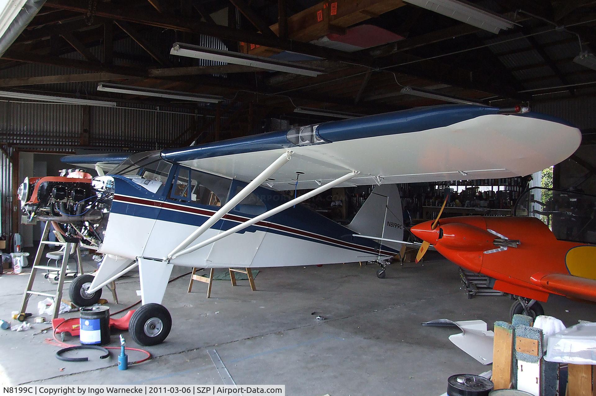 N8199C, 1954 Piper PA-22-135 Tri-Pacer C/N 22-2304, Piper PA-22-135 tail wheel Tri-Pacer at Santa Paula airport during the Aviation Museum of Santa Paula open Sunday