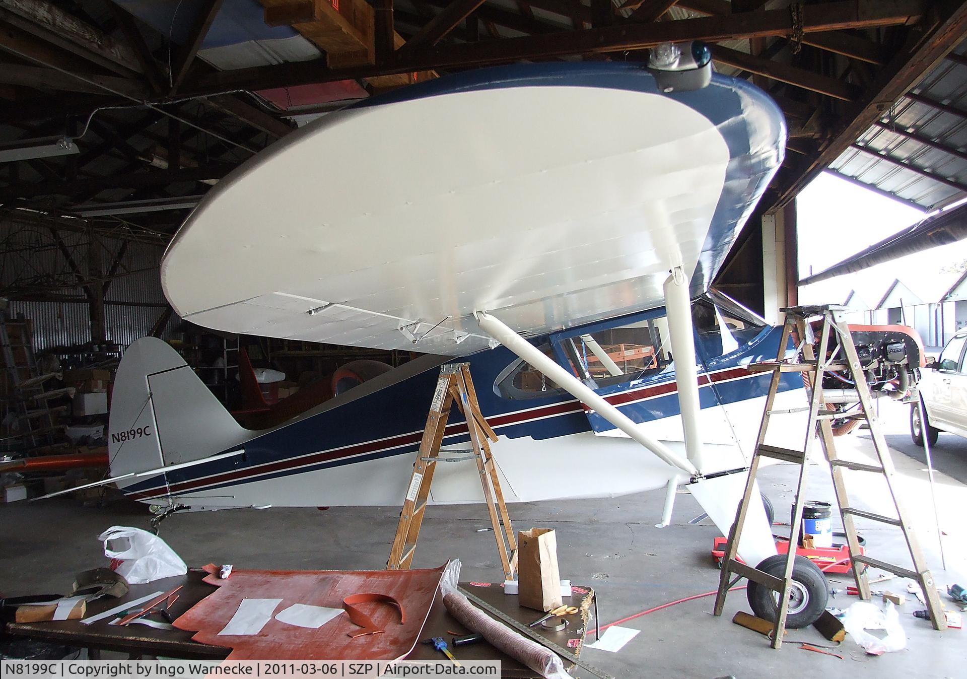 N8199C, 1954 Piper PA-22-135 Tri-Pacer C/N 22-2304, Piper PA-22-135 tail wheel Tri-Pacer at Santa Paula airport during the Aviation Museum of Santa Paula open Sunday