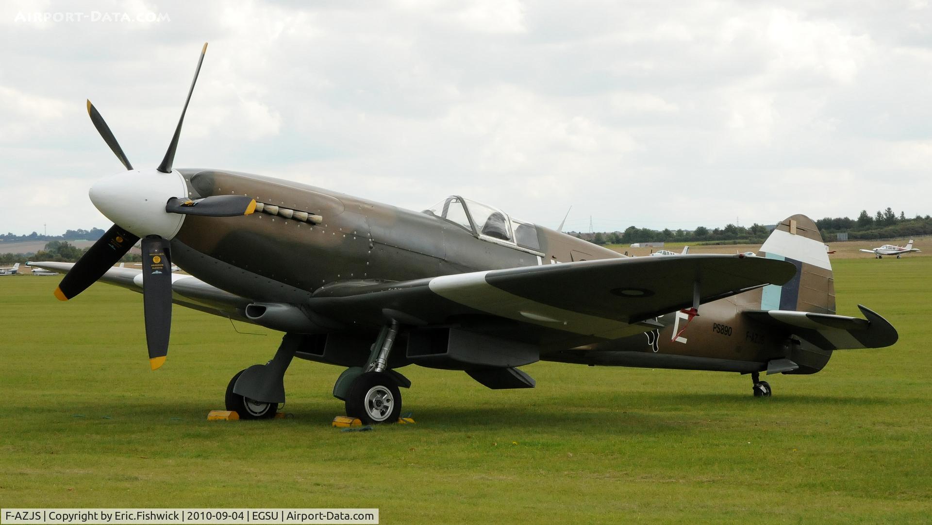 F-AZJS, 1944 Supermarine 389 Spitfire PR.XIX C/N 6S/585110, 1. PS890 (Spitfire Warbird) at Duxford's wonderful Battle of Britain Air Display 2010