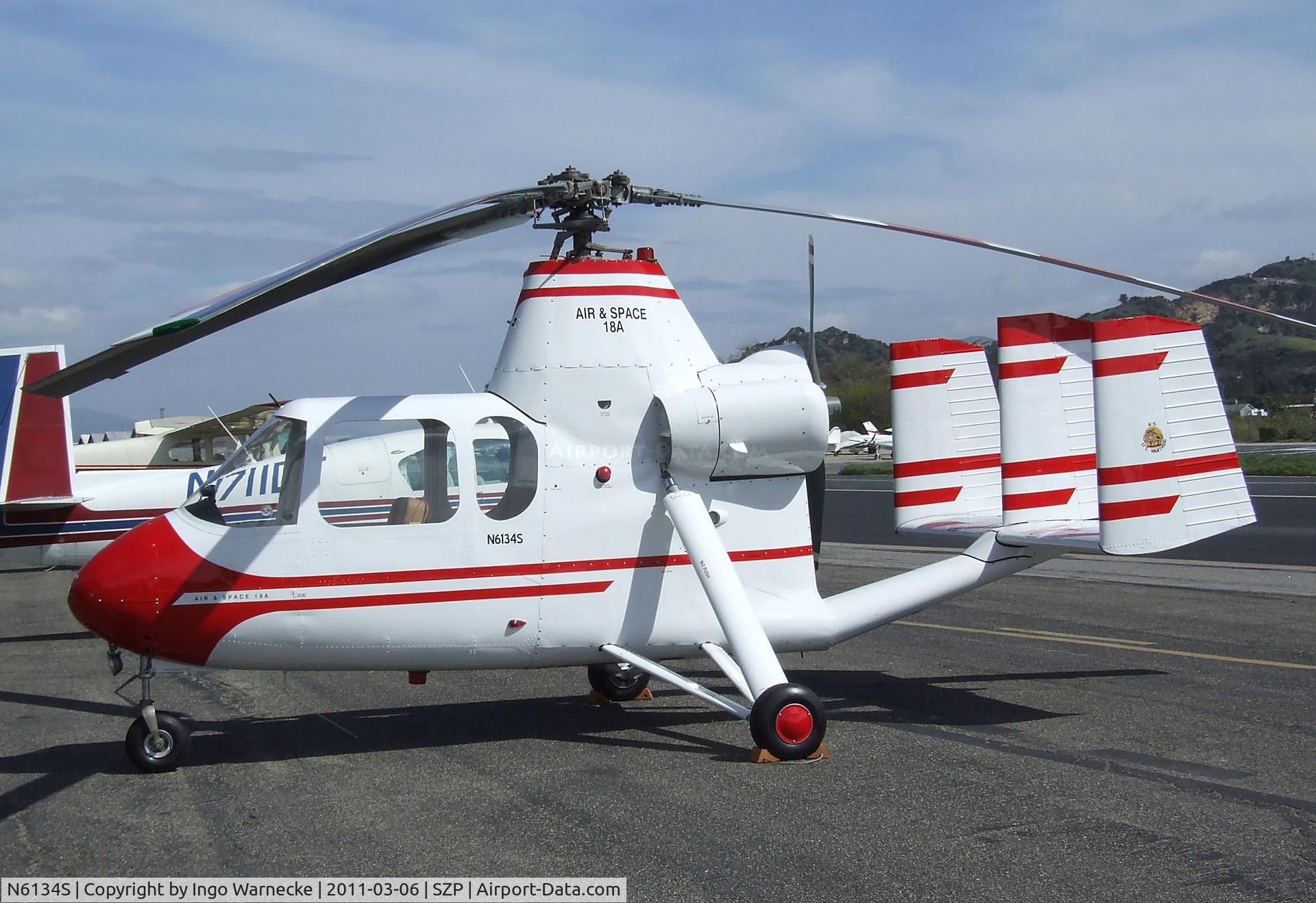 N6134S, 1965 Air & Space America Inc 18A C/N 18-41, Air & Space America 18A at Santa Paula airport during the Aviation Museum of Santa Paula open Sunday