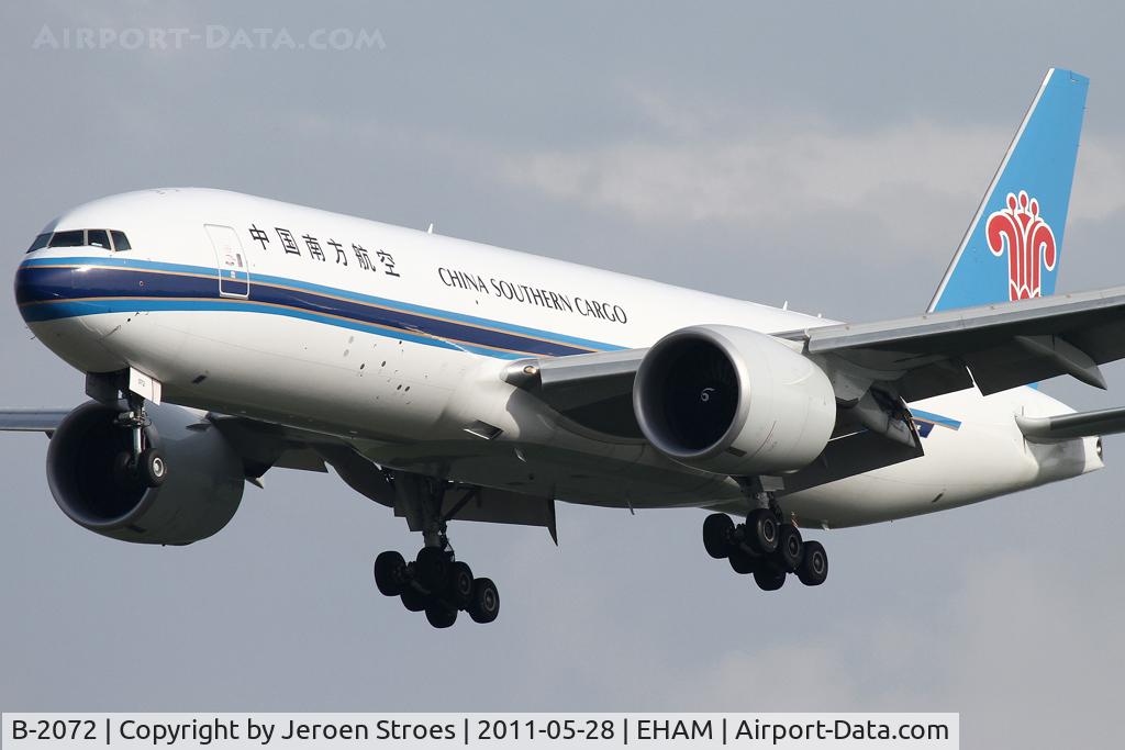 B-2072, 2009 Boeing 777-F1B C/N 37310, Chinese cargo for the Dutch market