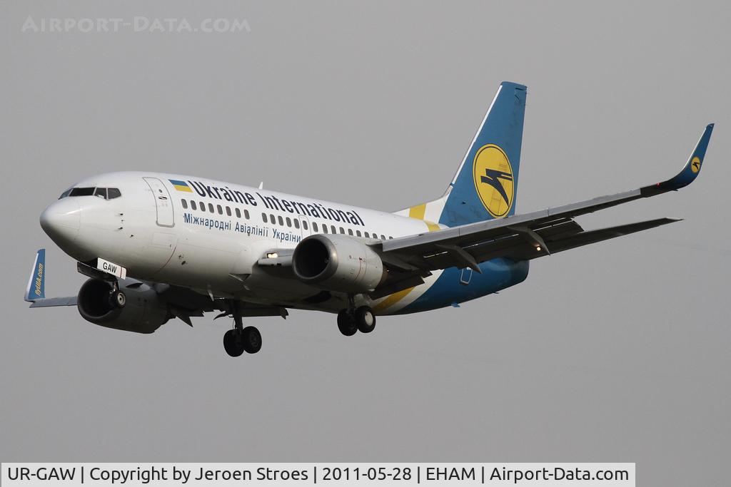 UR-GAW, 1991 Boeing 737-5Y0 C/N 24898, Zwanenburg-runway ( 18C) arrival