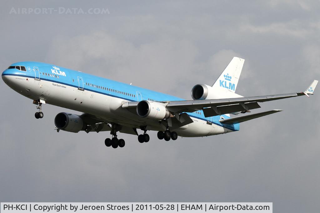 PH-KCI, 1995 McDonnell Douglas MD-11 C/N 48563, Zwanenburg-runway ( 18C) arrival