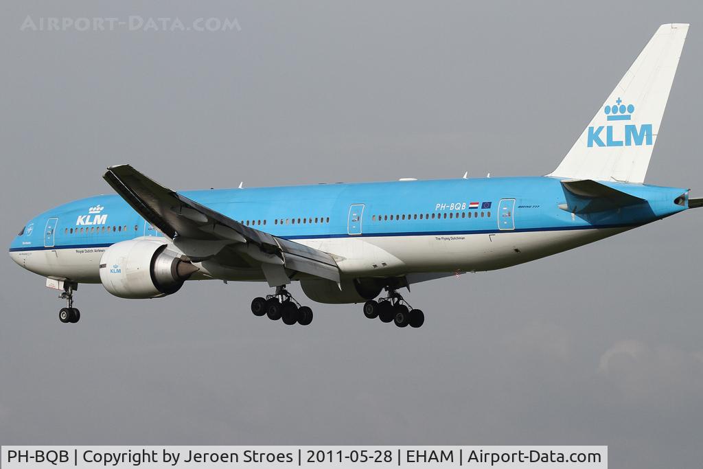PH-BQB, 2003 Boeing 777-206/ER C/N 33712, Zwanenburg-runway ( 18C) arrival