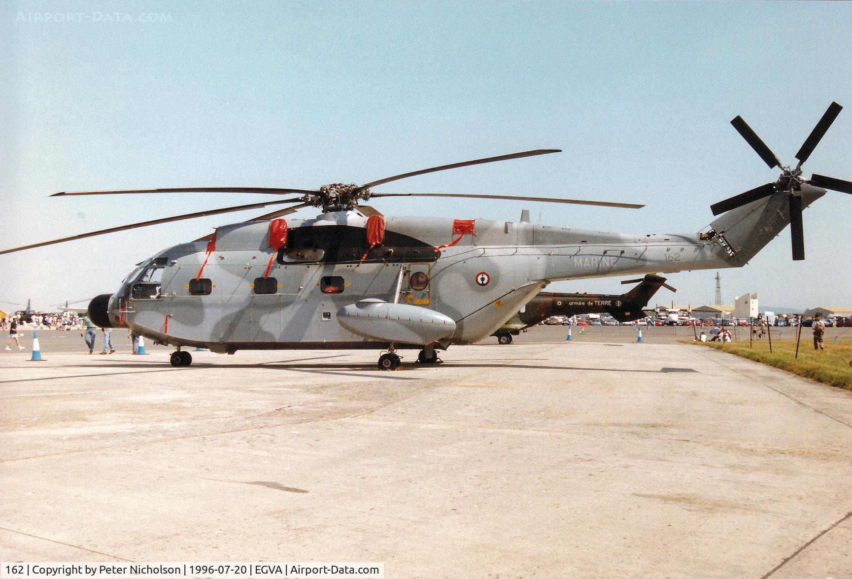 162, Aérospatiale SA-321G Super Frelon C/N 162, SA.321G Super Frelon of 32 Flotille of the French Aeronavale on display at the 1996 Royal Intnl Air Tattoo at RAF Fairford.